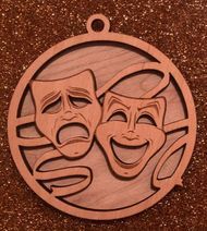 2 Layer Theatre Mask Ornament